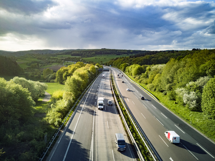 view of the highway